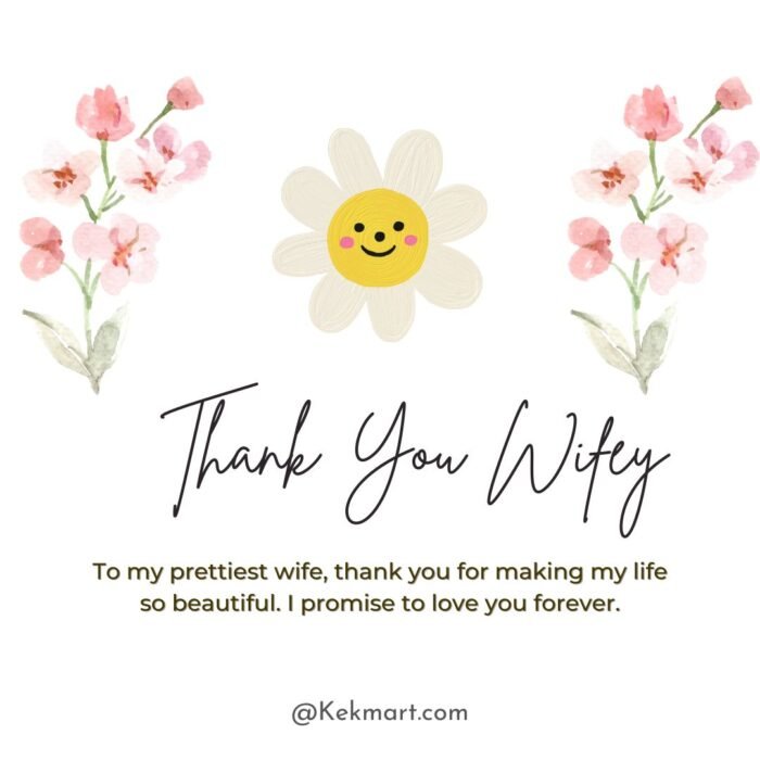 Heartfelt Thank You Message For Wife Kekmart