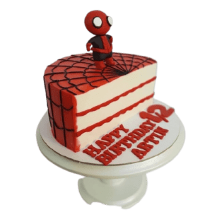 Spiderman Half Birthday Cake