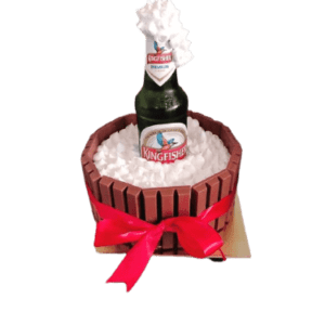 Kingfisher Beer Theme Cake