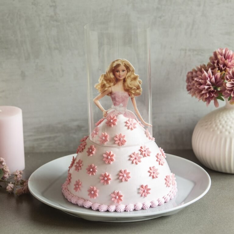Pink Barbie Pull me Up Cake