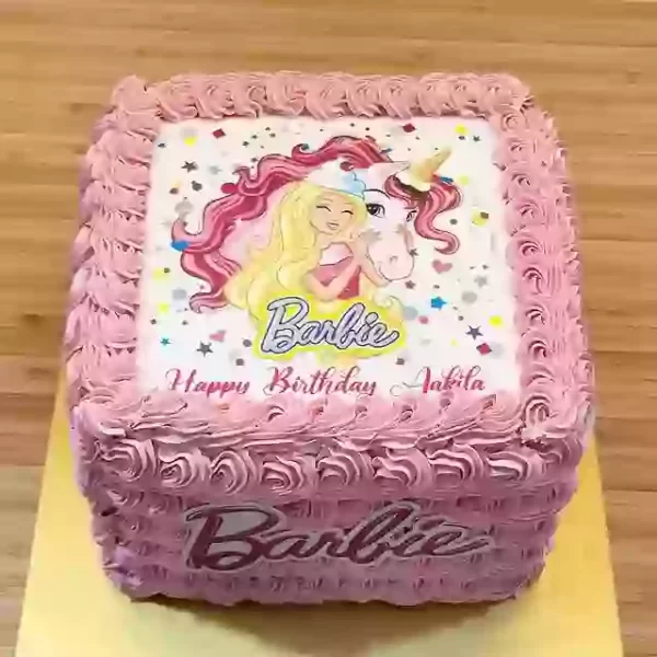 Unicorn Barbie Cake