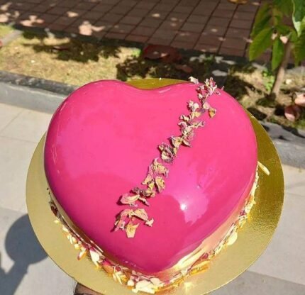 Heart Pinata Cake
