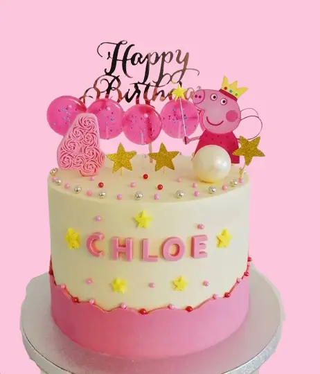 Delicious Peppa Pig Cake