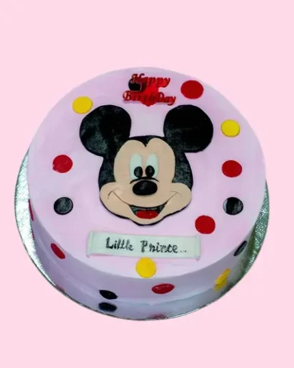 Mickey Mouse Photo Cake Half Kg