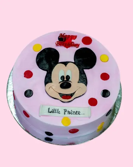 Mickey Mouse Photo Cake Half Kg
