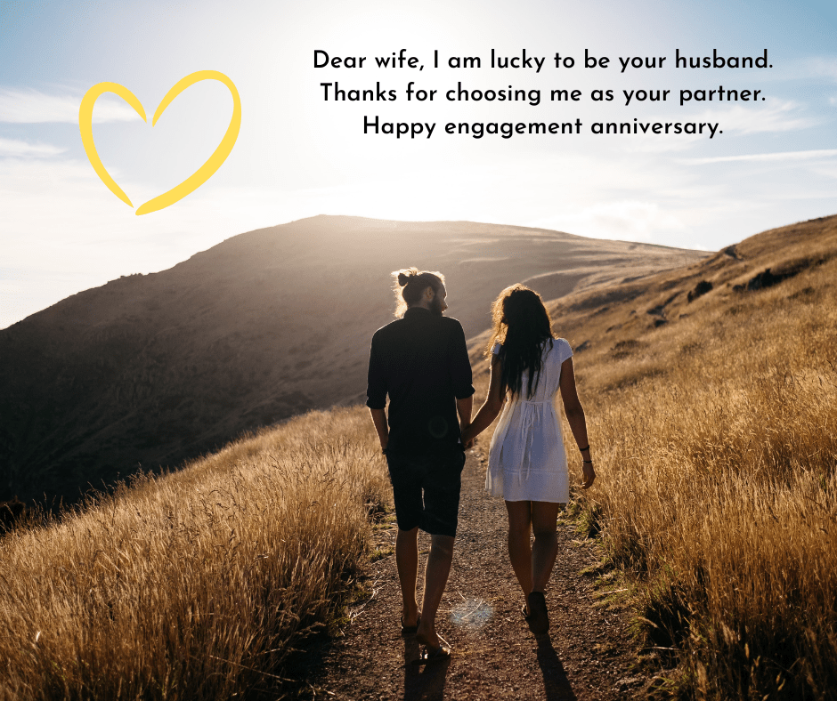 Engagement Anniversary Wishes To Wife
