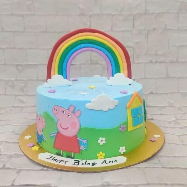 Peppa Pig Theme Cake