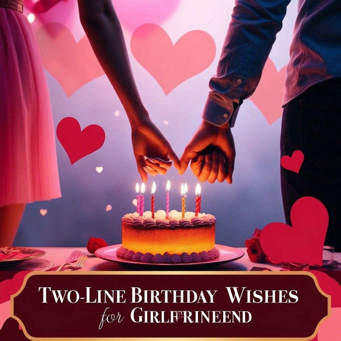 2 Line Birthday wishes for girlfriend