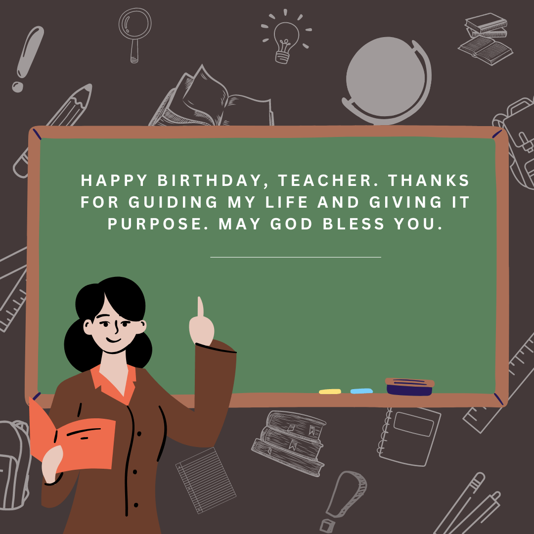 1000+ Best Happy Birthday Wishes For Teacher - Kekmart