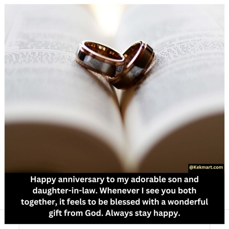 Anniversary Wishes For Son and Daughter in law