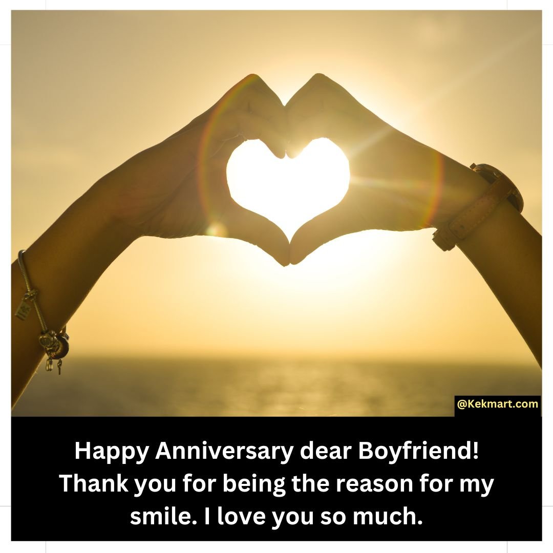 Happy Anniversary Wishes for Boyfriend