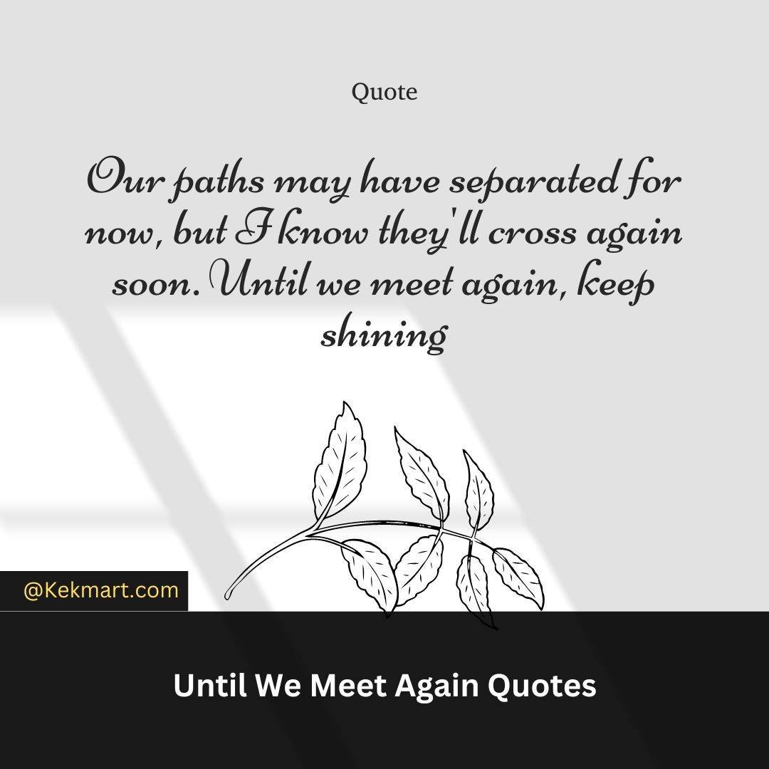 Until We Meet Again Quotes Heartfelt Quotes For Saying Goodbye Kekmart