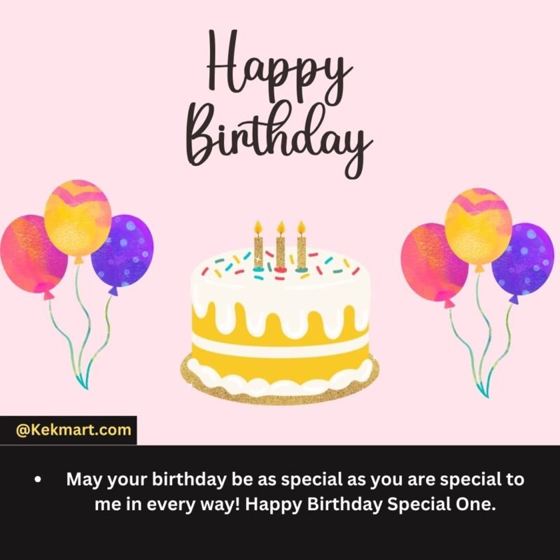 2 line birthday wishes for special person