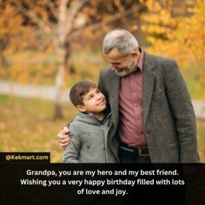 Happy Birthday Wishes for Grandfather from Grandson