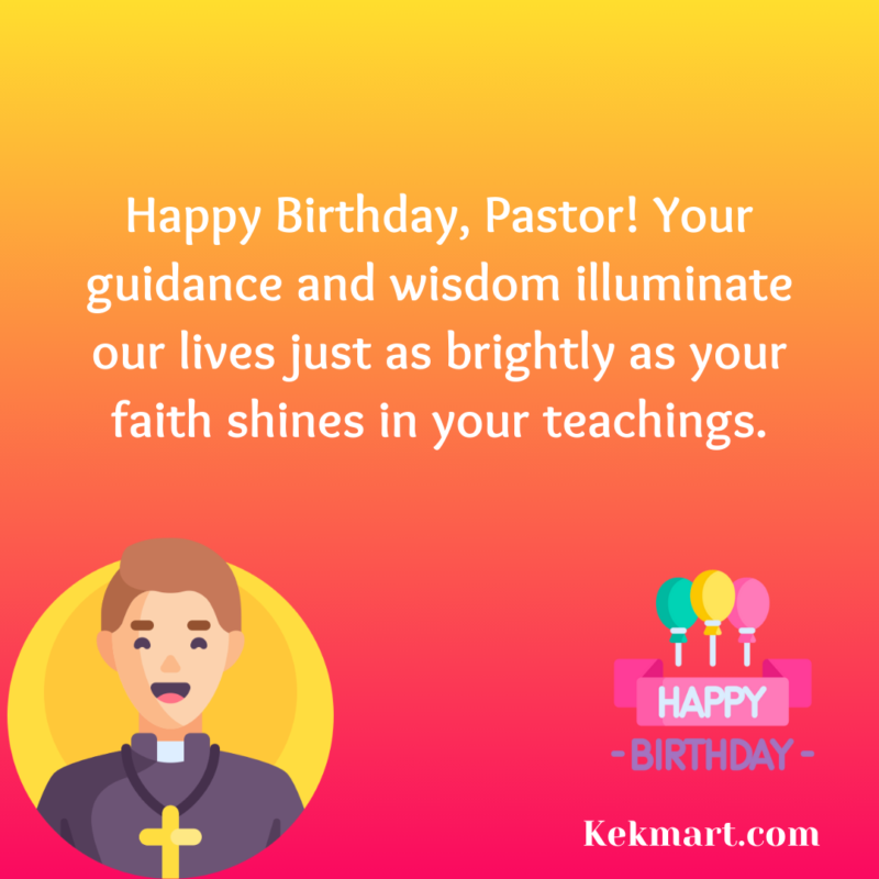 Birthday Wishes for pastor