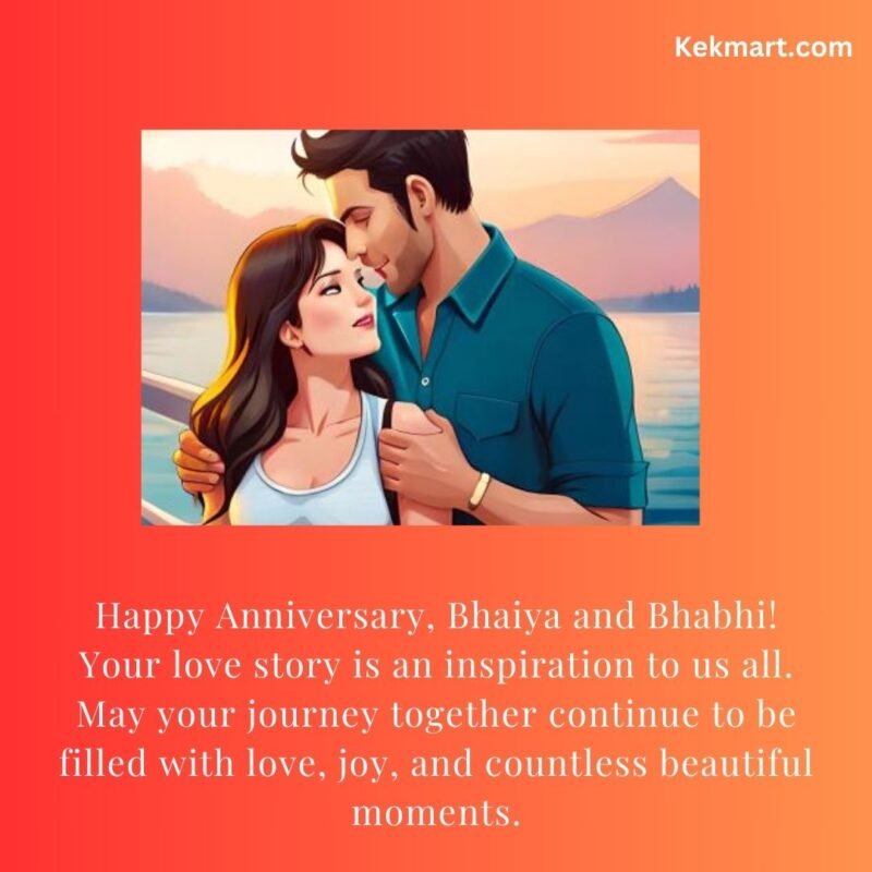 Heartfelt Anniversary Wishes for Bhaiya and Bhabhi