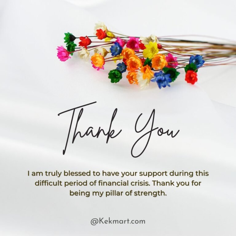 201+ Heartfelt Thank You Messages For Financial Support - Kekmart