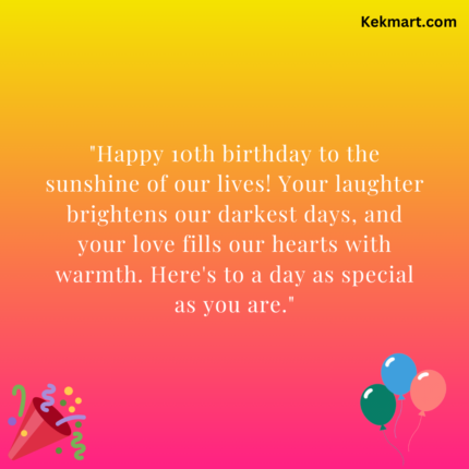 10th Birthday Wishes For Daughter - Kekmart