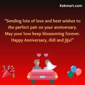 Anniversary Wishes for Didi and Jiju