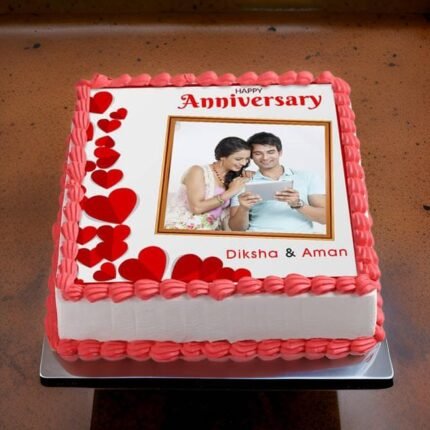 Anniverary Couple Photo Cakes