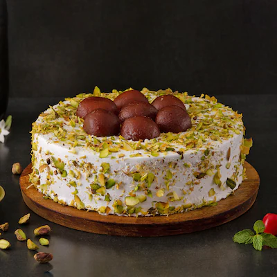 Gulab Jamun Cake