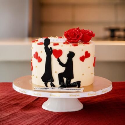 Infinity Love Anniversary Cake