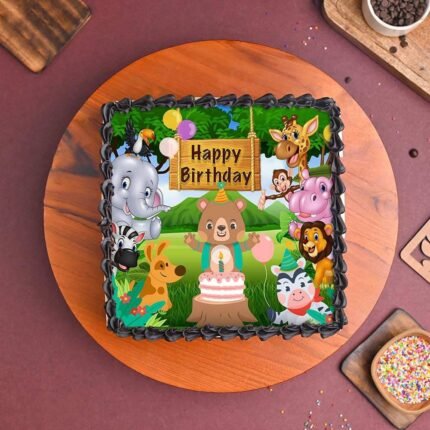 Jungle Theme Cake for boys