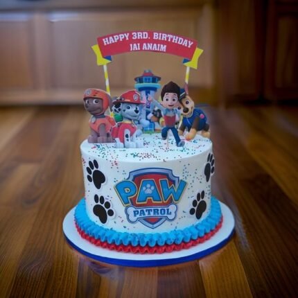 paw patrol theme cake